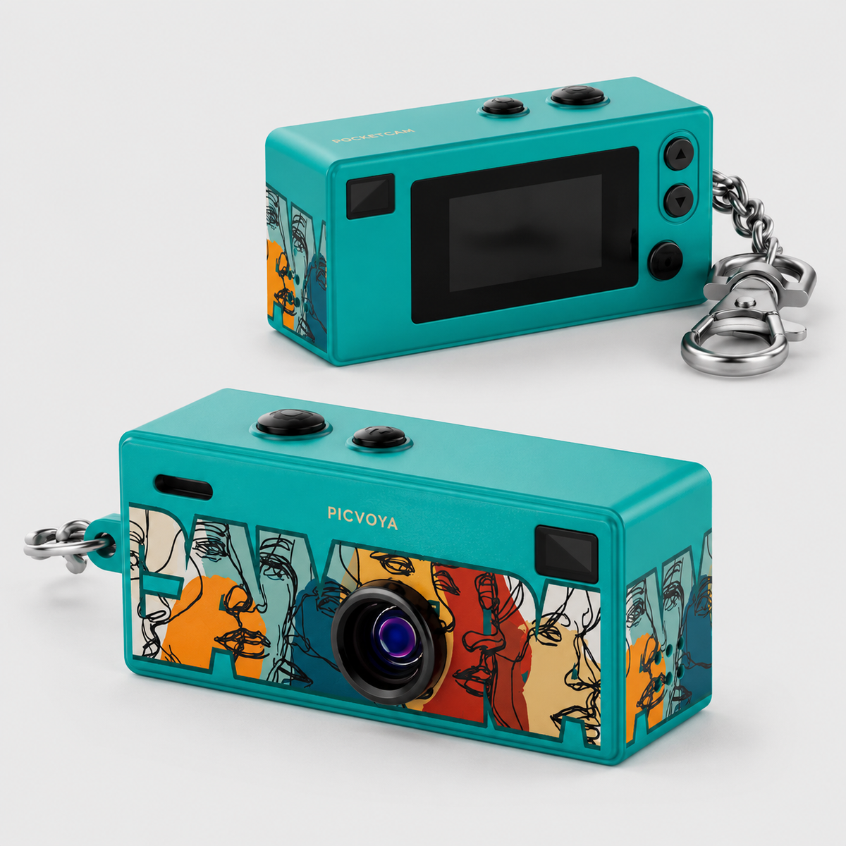 Picvoya™ PocketCam – Mini Keychain Camera